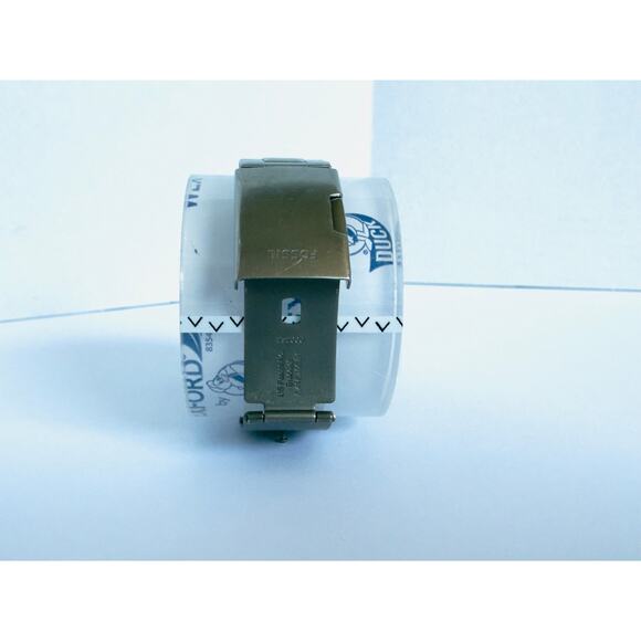 FOSSIL MACHINE Analog Square 44mm Face Smoke SS Quartz Metal Band Mens Watch - Picture 6 of 14